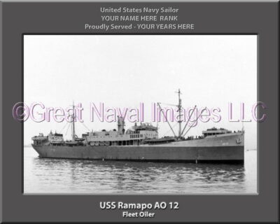USS Ramapo AO 12 Personalized Navy Ship Photo