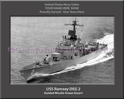 USS Ramsey DEG 2 Personalized Navy Ship Photo