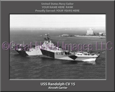 USS Randolph CV 15 Personalized Photo on Canvas