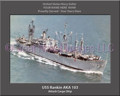 USS Rankin AKA 103 Personalized Navy Ship Photo