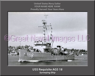 USS Requisite AGS 18 Personalized Navy Ship Photo