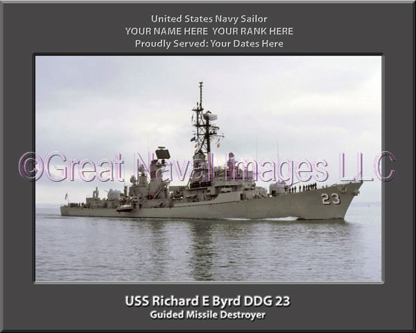 USS Richard E Byrd DDG 23 Personalized Navy Ship Photo