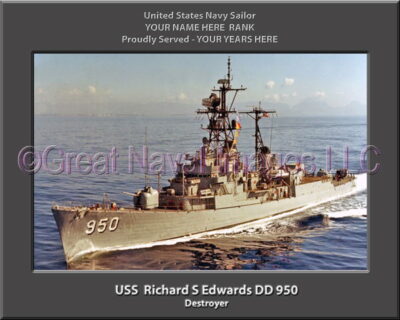 USS Richard S Edwards DD 950 Personalized Navy Ship Photo