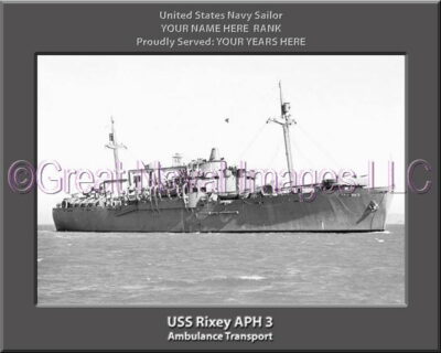 USS Rixey APH 3 Personalized Navy Ship Photo