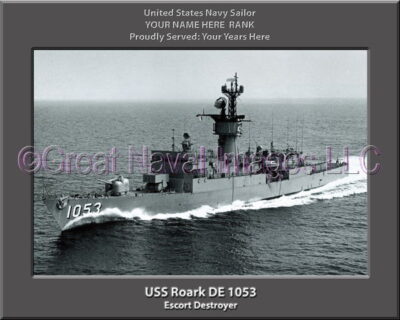 USS Roark DE 1053 Personalized Navy Ship Photo