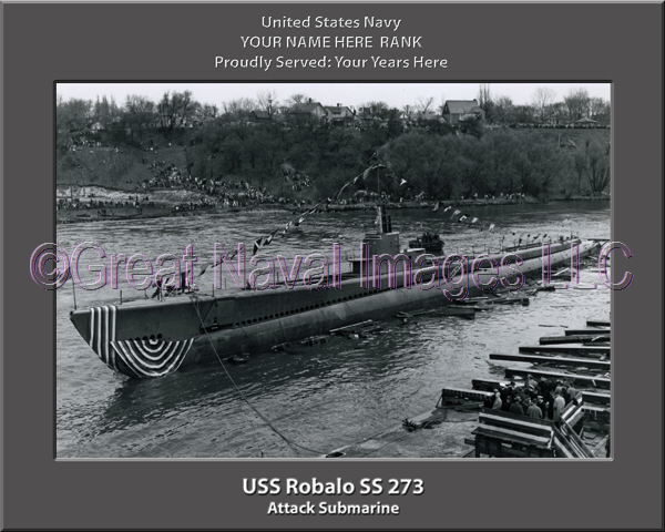 USS Robalo SS 273 Personalized Photo on Canvas