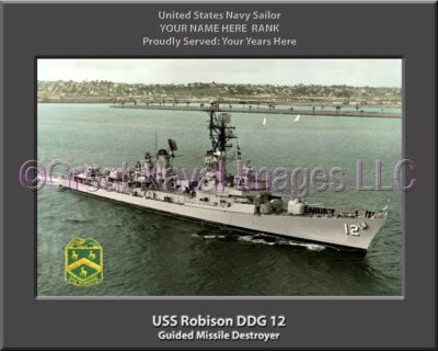 USS Robison DDG 12 Personalized Navy Ship Photo