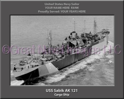 USS Sabik AK 121 Personalized Navy Ship Photo
