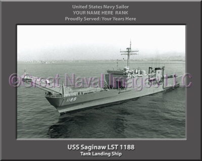 USS Saginaw LST 1188 Personalized Navy Ship Photo