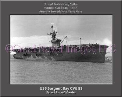 USS Sargent Bay CVE 83 Personalized Photo on Canvas