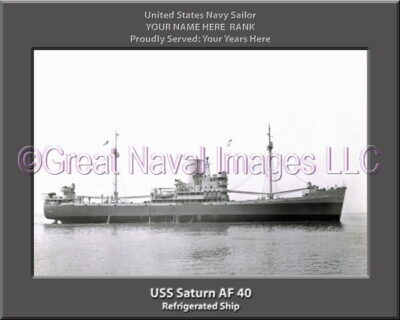USS Saturn AF 40 Personalized Navy Ship Photo
