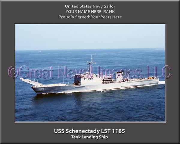 USS Schenectady LST 1185 Personalized Navy Ship Photo
