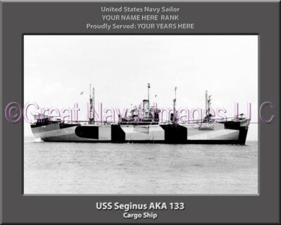 USS Seginus AK 133 Personalized Navy Ship Photo