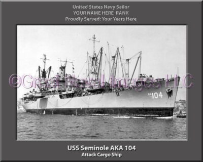 USS Seminole AKA 104 Personalized Navy Ship Photo