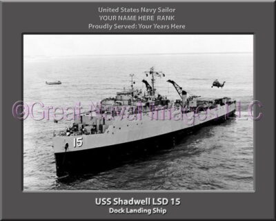 USS Shadwell LSD 15 Personalized Navy Ship Photo