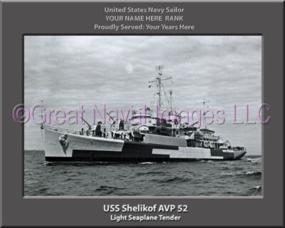 USS Shelikof AVP 52 Personalized Navy Ship Photo