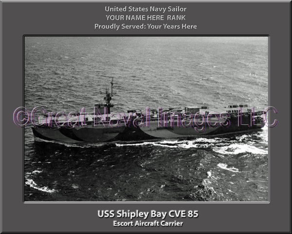 USS Shipley Bay CVE 85 Personalized Photo on Canvas