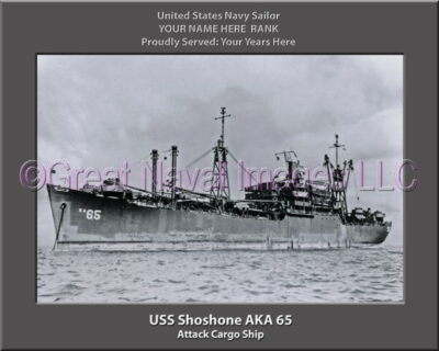 USS Shoshone AKA 65 Personalized Navy Ship Photo