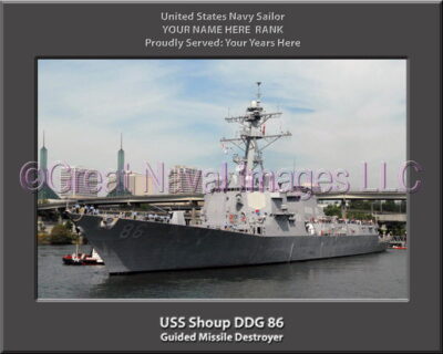 USS Shoup DDG 86 Personalized Navy Ship Photo
