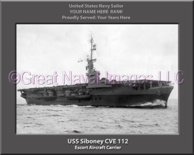 USS Siboney CVE 12 Personalized Photo on Canvas