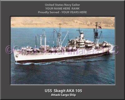 USS Skagit AKA 105 Personalized Navy Ship Photo