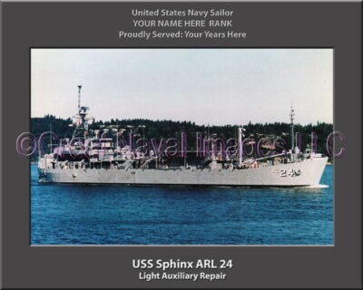 USS Sphinx ARL 24 Personalized Navy Ship Photo