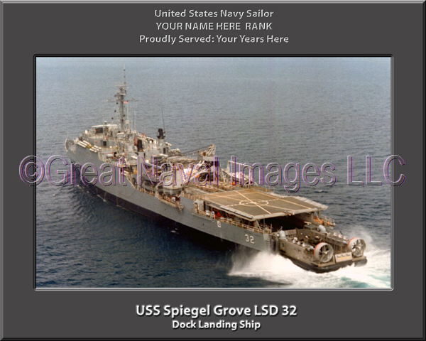 USS Spiegel Grove LSD 32 Personalized Navy Ship Photo