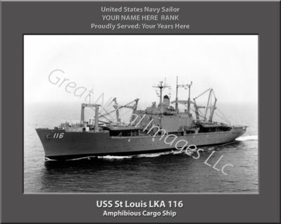 USs St Louis LKA 116 Personalized Navy Ship Photo