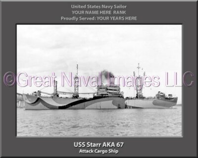 USS Starr AKA 67 Personalized Navy Ship Photo