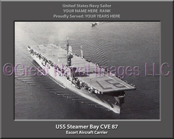 USS Steamer Bay CVE 87 Personalized Photo on Canvas
