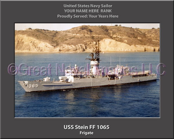 USS Stein FF 1065 Personalized Ship Photo on Canvas