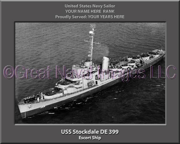 USS Stockdale DE 399 Personalized Navy Ship Photo