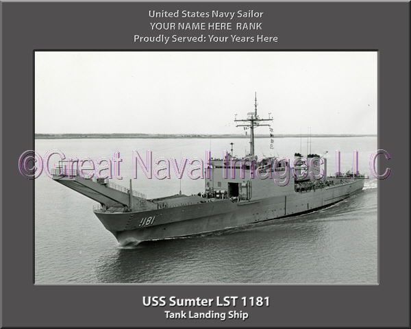 USS Sumpter LST 1181 Personalized Navy Ship Photo