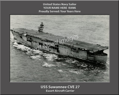 USS Suwannee CVE 27 Personalized Navy Ship Photo