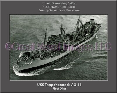 USS Tappahannock AO 43 Personalization Navy Ship Photo