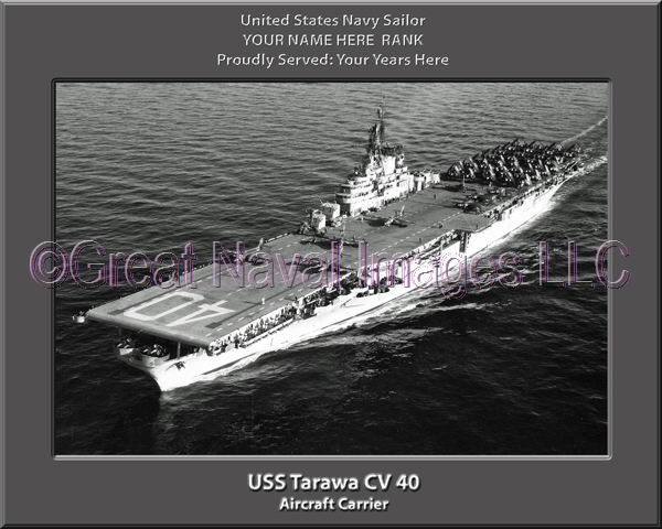 USS Tarawa CV 40 Personalized Photo on Canvas