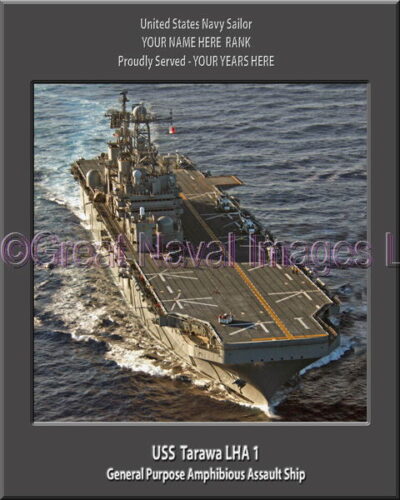 USS Tarawa LHA 1 Personalized Navy Ship Photo