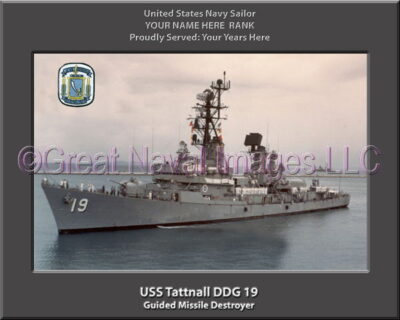 USS Tattnall DDG 19 Personalized Navy Ship Photo