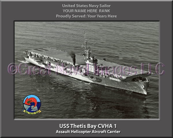 USS Thetis Bay CVHA 1 Personalized Photo on Canvas