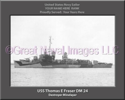 USS Thomas E Fraser DM 24 Personalized Navy Ship Photo