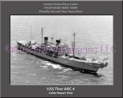 USS Thor ARC 4 Personalization Navy Ship Photo