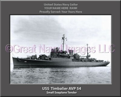 USS Timbalier AVP 54 Personalization Navy Ship Photo