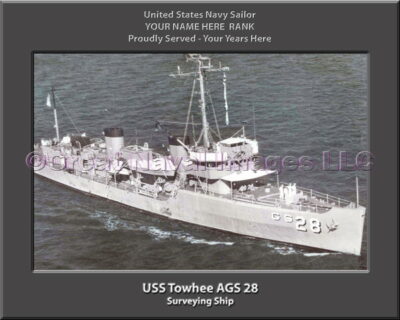 USS Towhee AGS 28 Personalization Navy Ship Photo