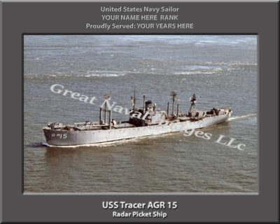 USS Tracer AGR 15 Personalized Navy Ship Photo