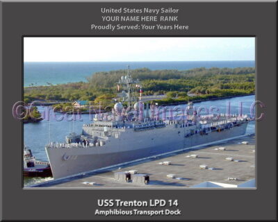 USS Trenton LPD 14 Personalized Navy Ship Photo