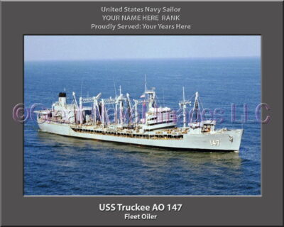 USS Truckee AO 147 Personalization Navy Ship Photo