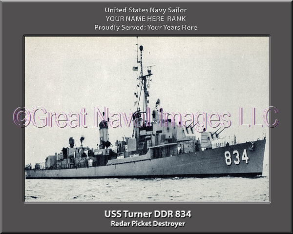USS Turner DDR 834 Personalized Navy Ship Photo