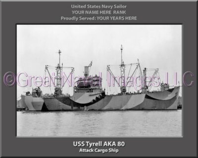 USS Tyrell AKA 80 Personalized Navy Ship Photo