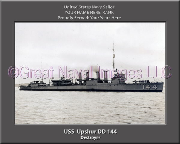 USS Upshur DD 144 Personalized Navy Ship Photo