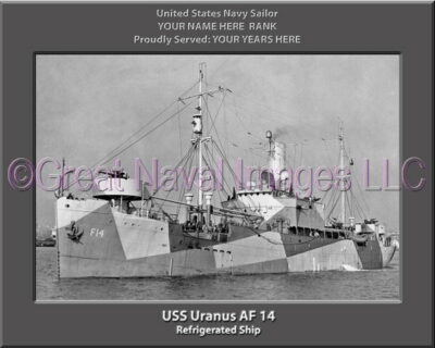 USS Uranus AF 14 Personalized Navy Ship Photo